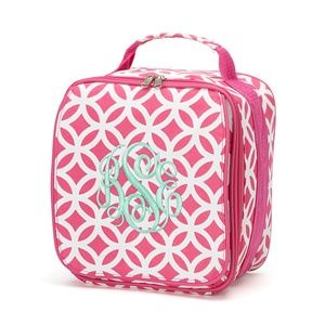 Lunch Box Pink White Sadie School Lunch Bag NEW